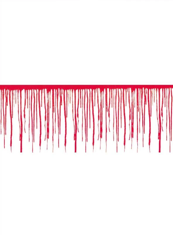 Blutige Wandbordüre Deko 610x30cm