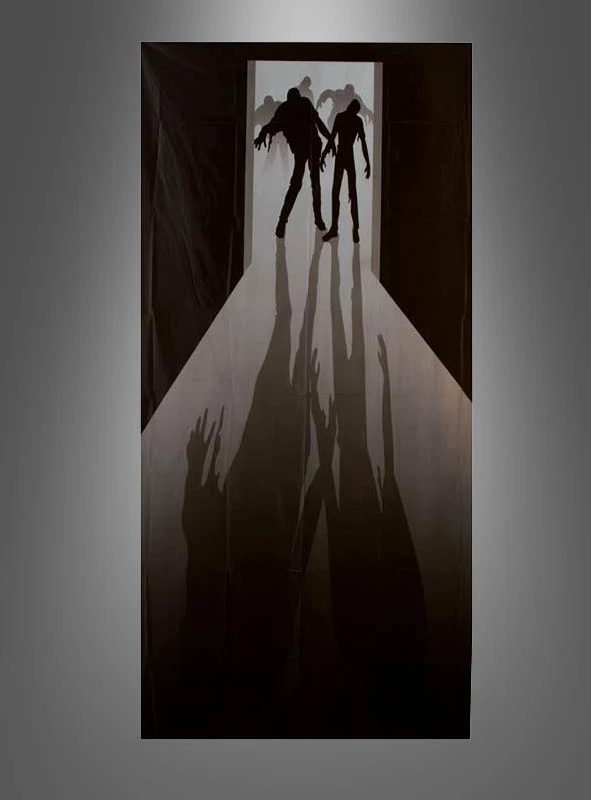 Türposter Halloween Deko 152cm Zombie oder Keep Out
