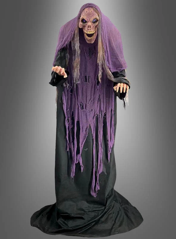 Hochfahrender Skelett Magier 180cm Animatronics Figur