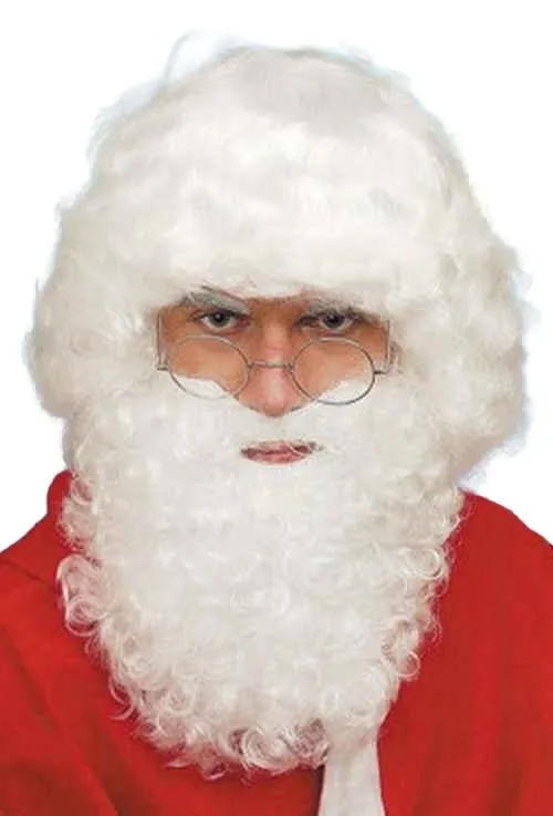 Weihnachtsmann-Perücke, weiß
