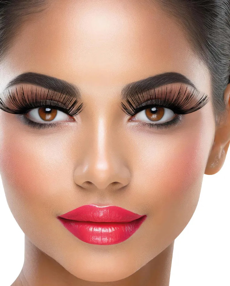 Riesige Schwarze Wimpern