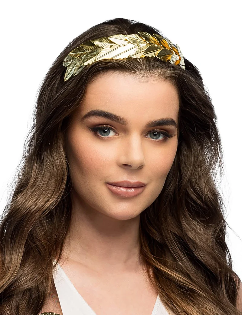 Goldener Lorbeerkranz in Metallic-Optik