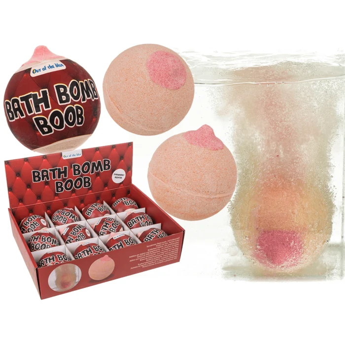 Boob Bath Fizzer | Aardbei Bruisbal | Voeg Plezier en Ontspanning toe aan je Bad!