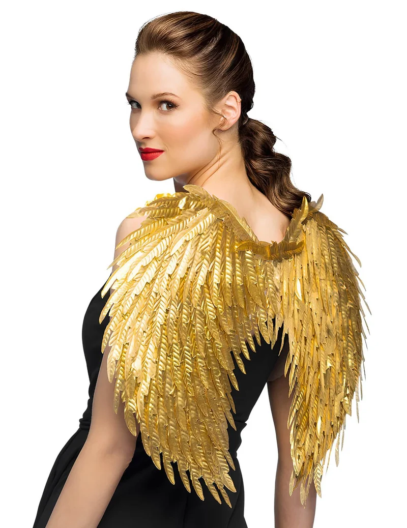 Glamouröse goldene Engelsflügel für Erwachsene