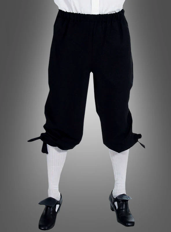 Schwarze Kniebundhose Barock