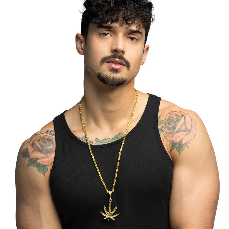 Ketting Wietplant | Unisex | Goud