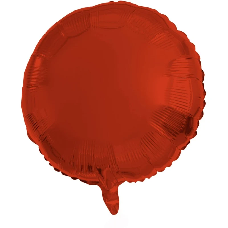 Roter Heliumballon, rund, leer, 45 cm