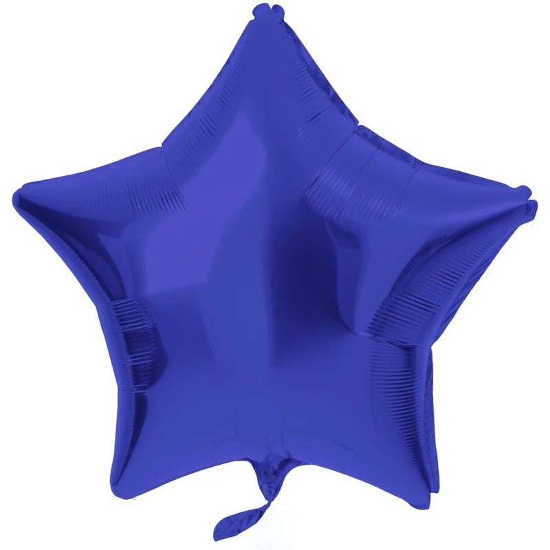 Stern-Heliumballon, dunkelblau, leer, 45 cm