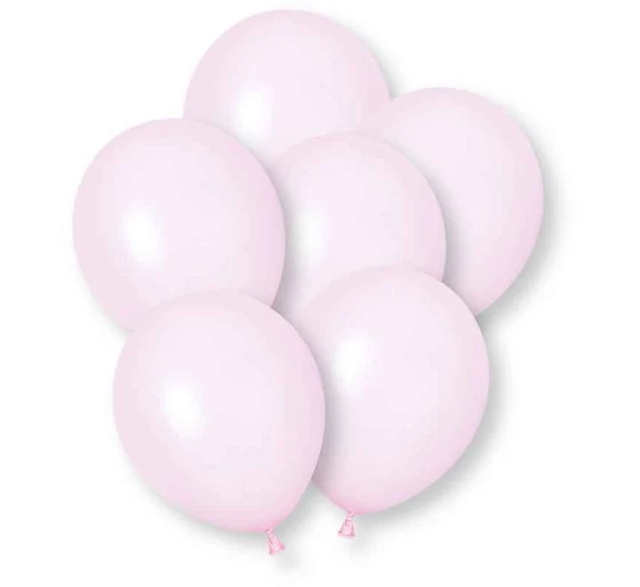 Hellrosa Ballons aus Premium-Latex, 30 cm, 10 Stück