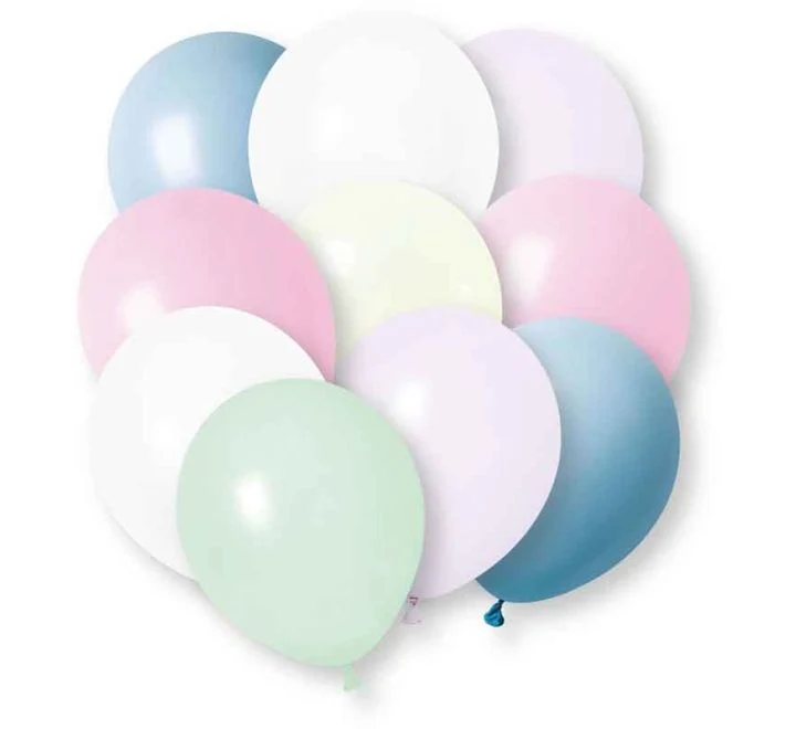Farbige Latexballons in Pastelltönen, 30 cm, 10 Stück