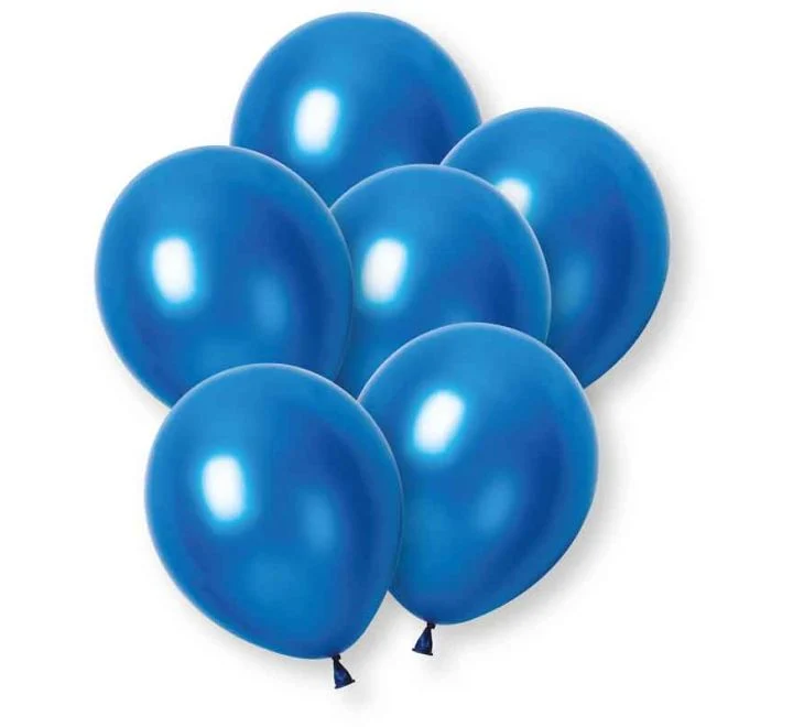 Dunkelblaue Ballons Basic Latex 30 cm, 8 Stück