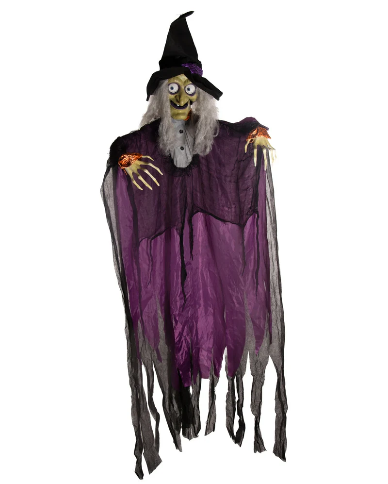Hexe Agatha mit beweglichen Augen & Mund 183cm