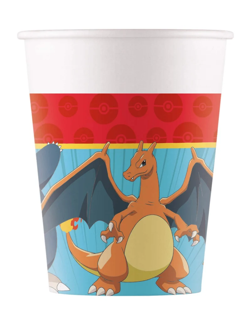 8 Pokémon™ Next Generation Pappbecher 200 ml