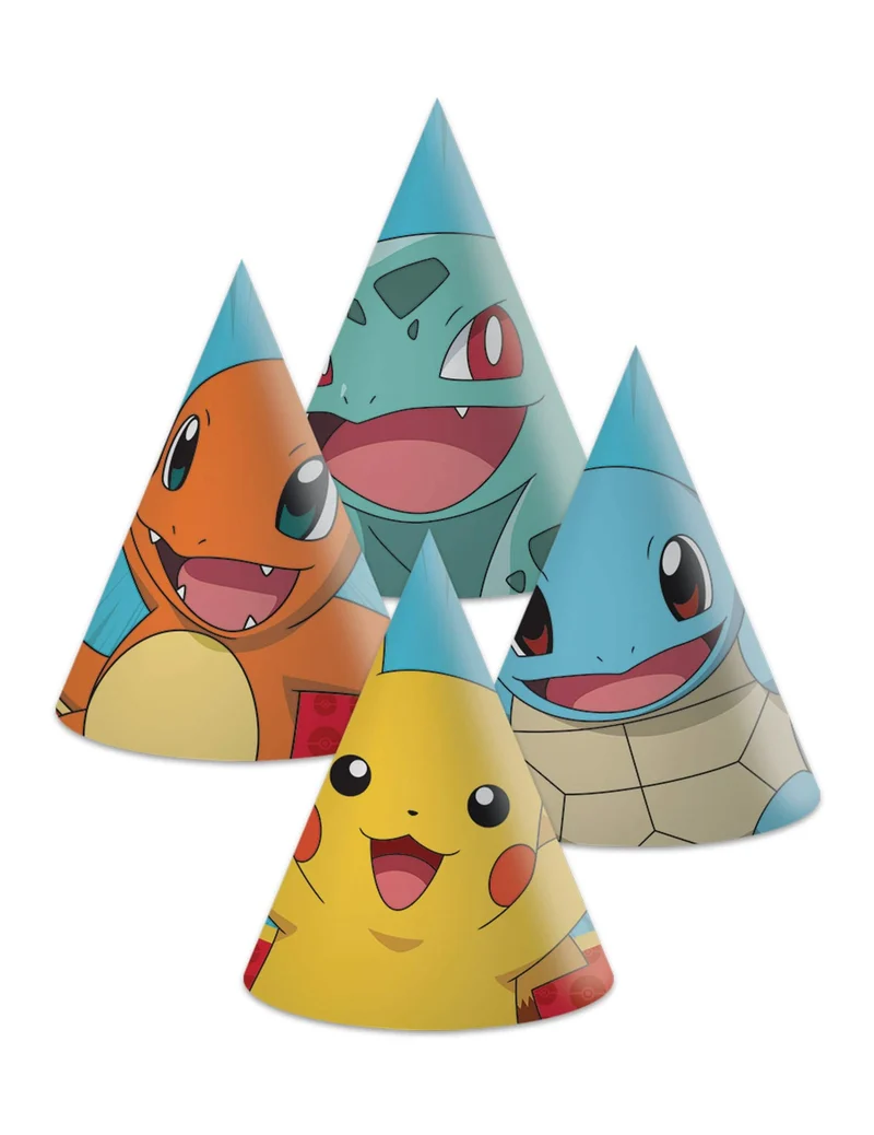 6 Pokémon™ Partyhüte Next Generation
