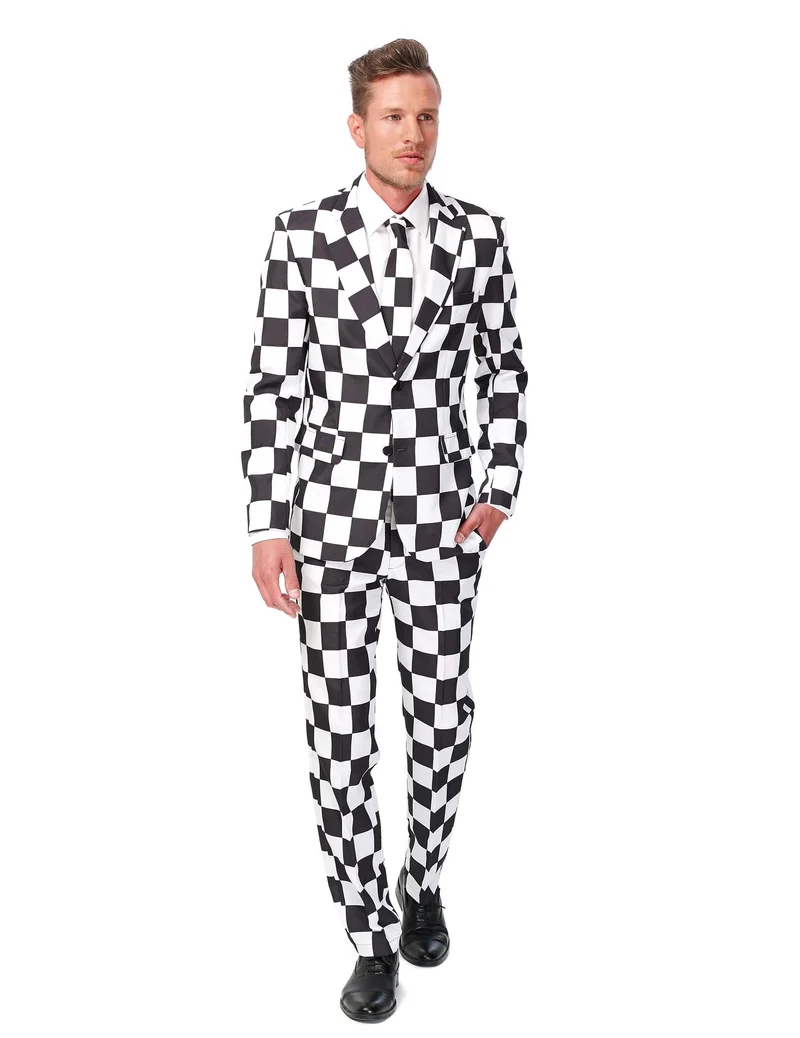 Schwarz-weißer Suitmeister™ Anzug