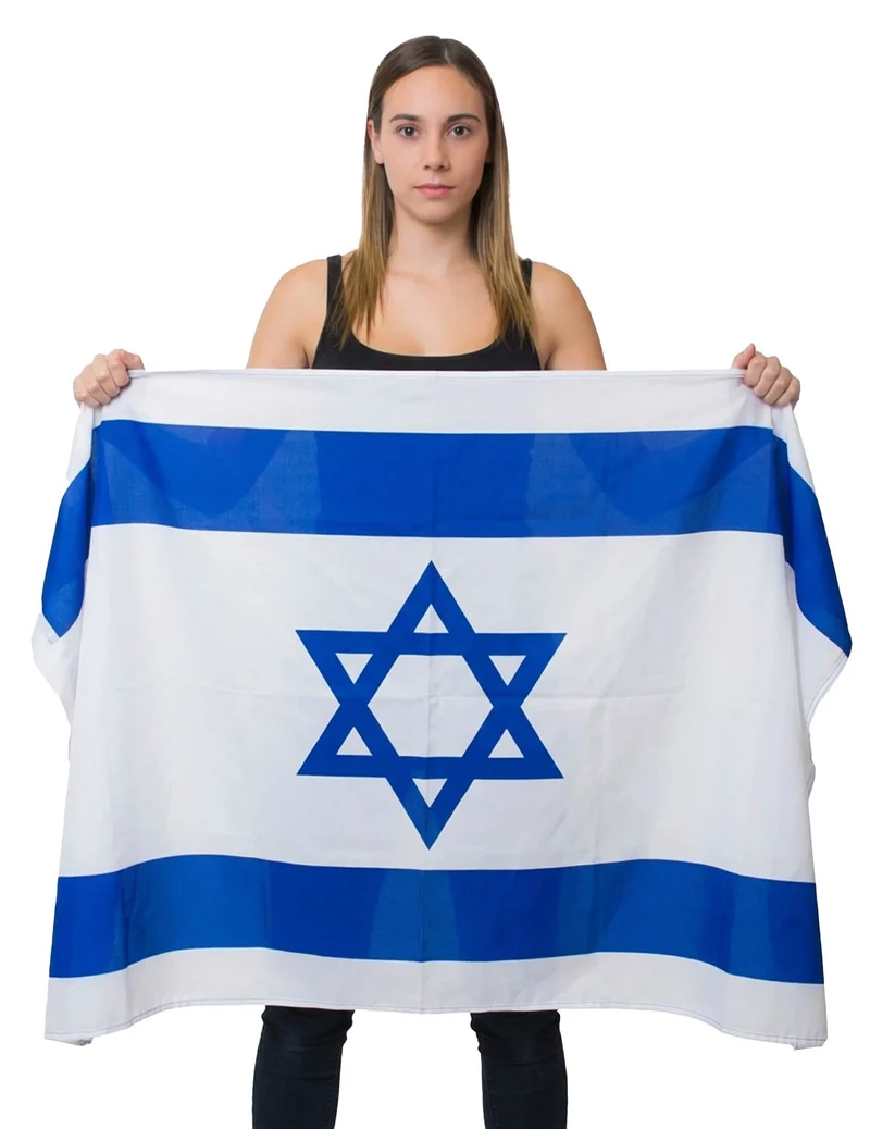 Israel Flagge aus Stoff 150 x 90 cm Nationalflagge für Events & Dekoration