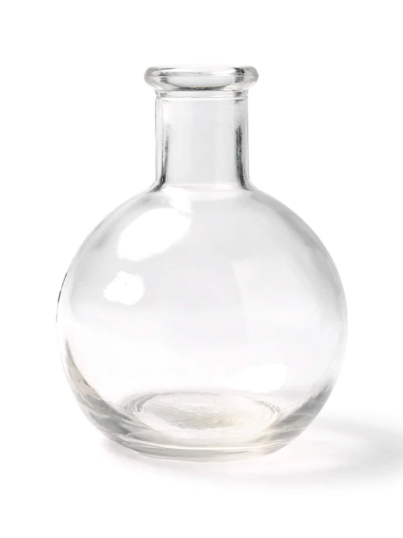 Kleiner Kugelvase aus dickem Glas 10 cm