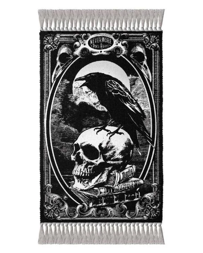 Gothic Teppich Poe's Raven 97x51cm