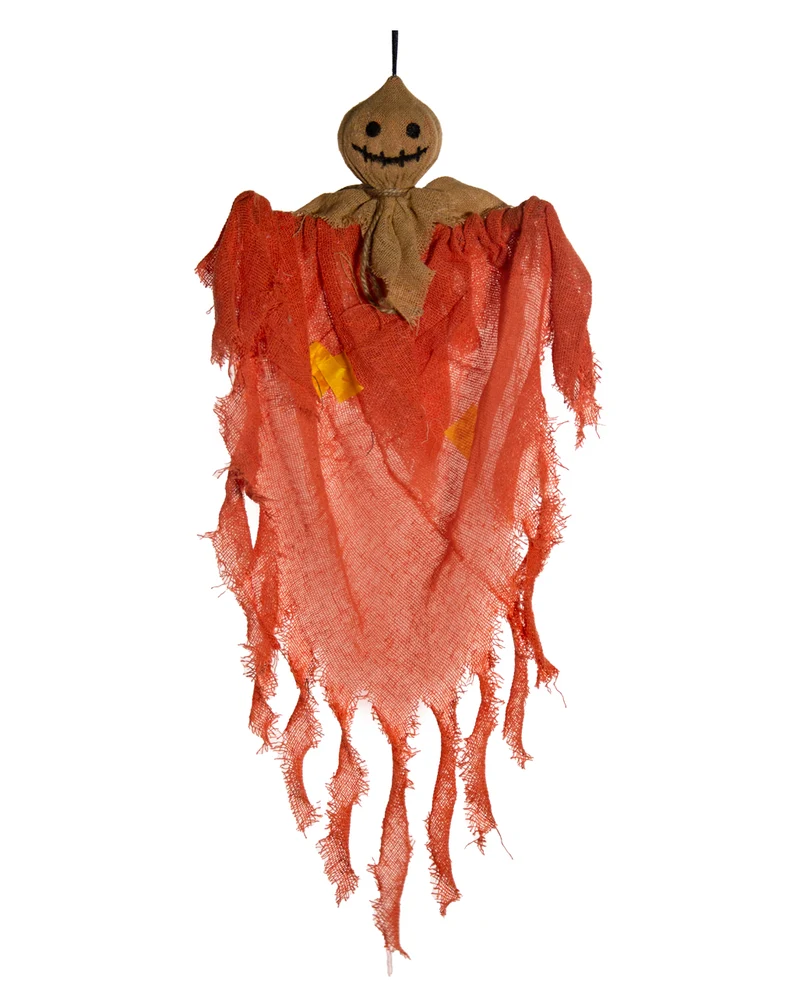 Kürbisgeist mit Sackmaske Hängefigur 50cm