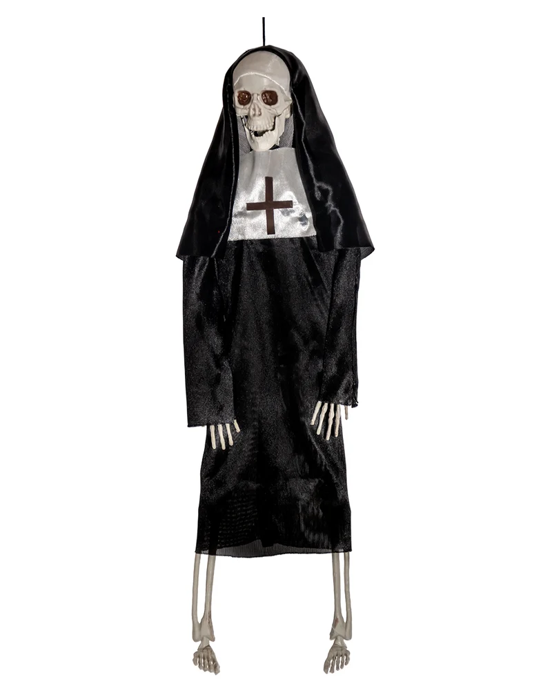 Skelett Klosterschwester Hängefigur 40cm
