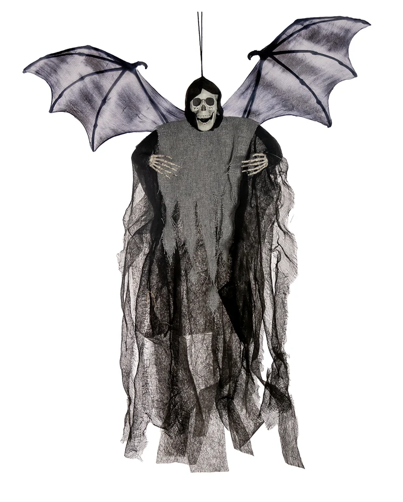 Vampir Fetzengeist mit Fledermaus Flügel Hängefigur 60cm
