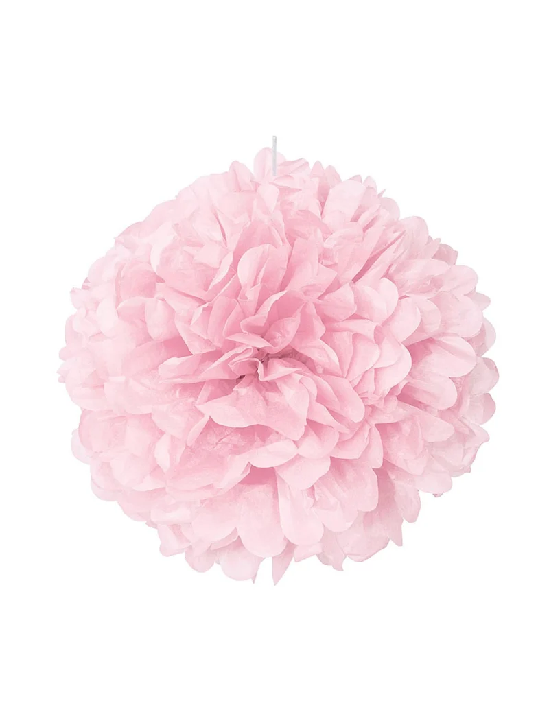 Rosa Papierpompon 40 cm, dekorative Kugel