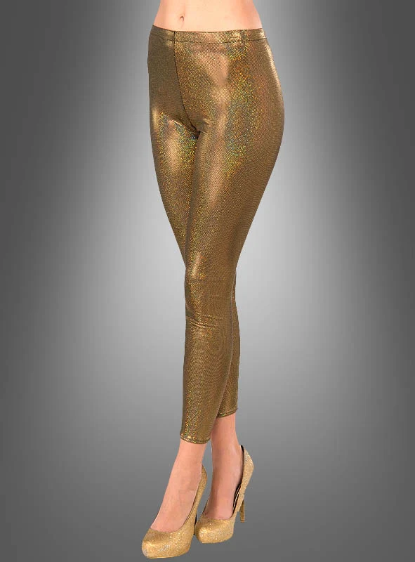 Goldene Leggings für Damen