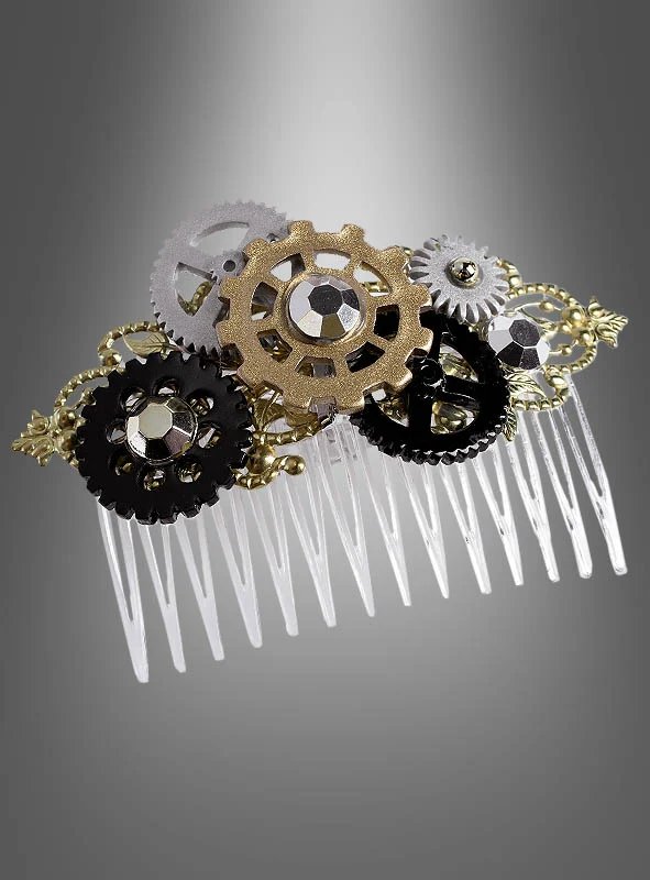 Steampunk Zahnrad Haarkamm