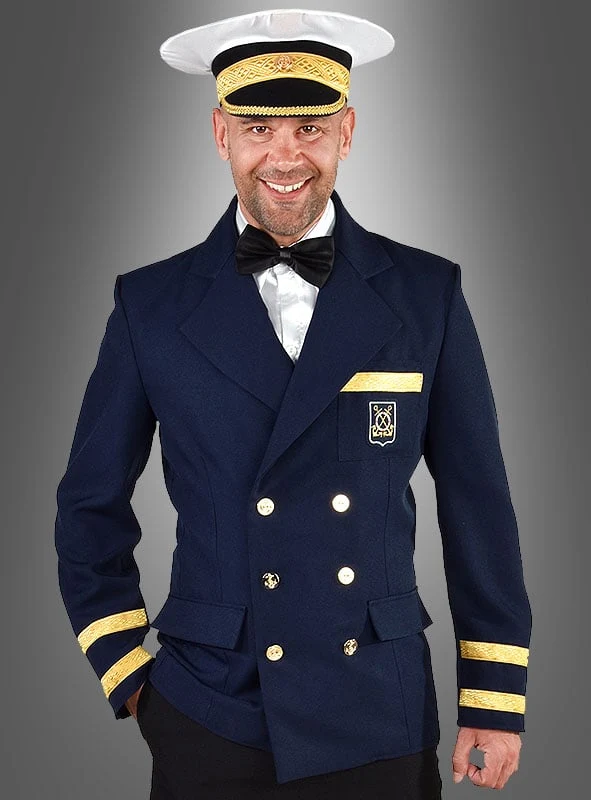 Kapitän Kostüm Jacke für Herren