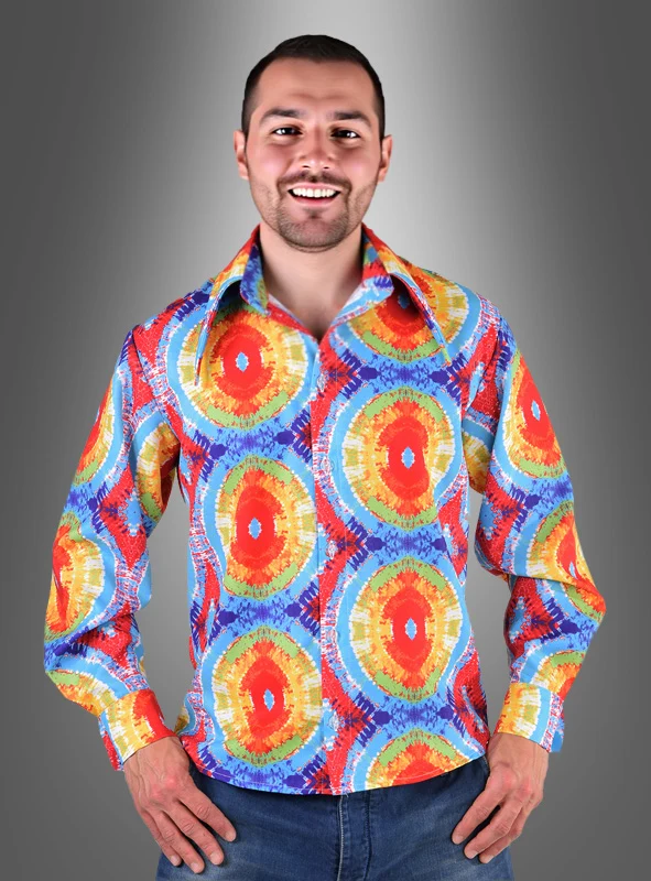 Hippie Hemd Batik für Herren