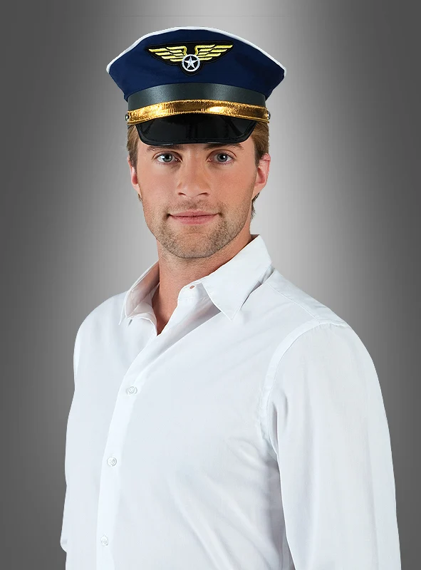 Pilotenmütze blau Kapitän
