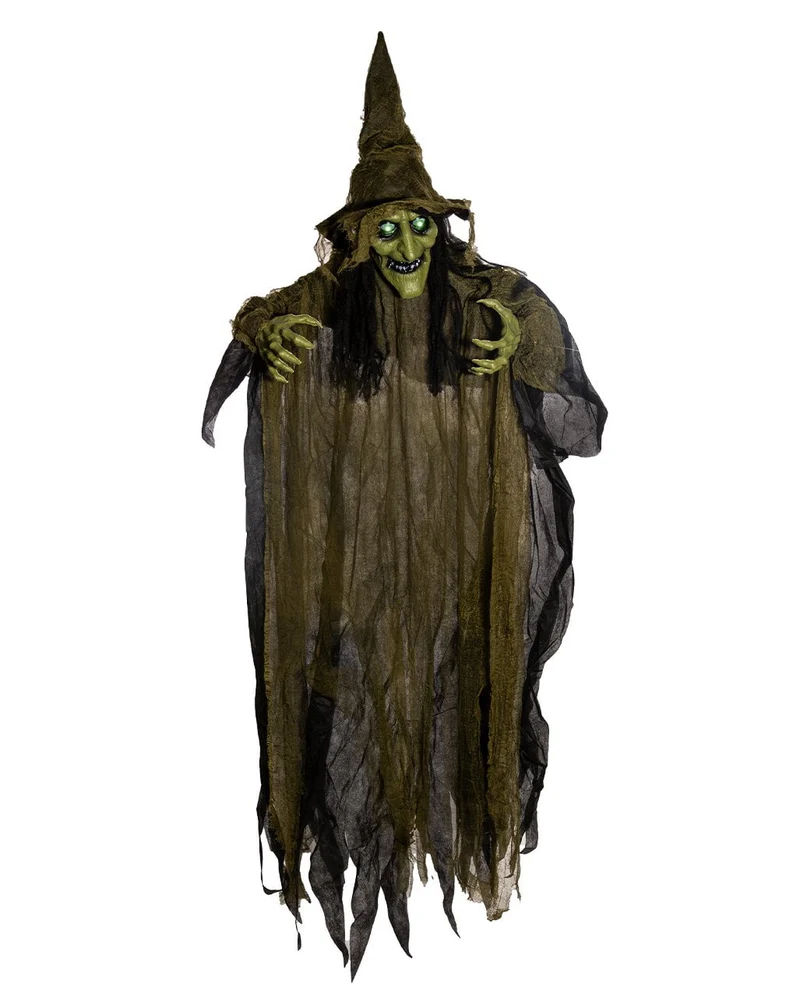 Schauderhafte Moorhexe mit Light & Sound 170cm