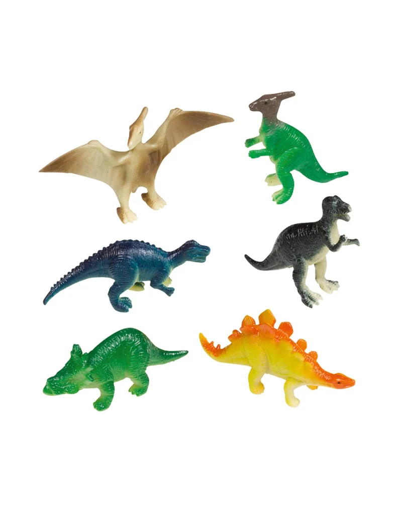 8 große Mini-Dinosaurierfiguren aus Plastik für Piñata
