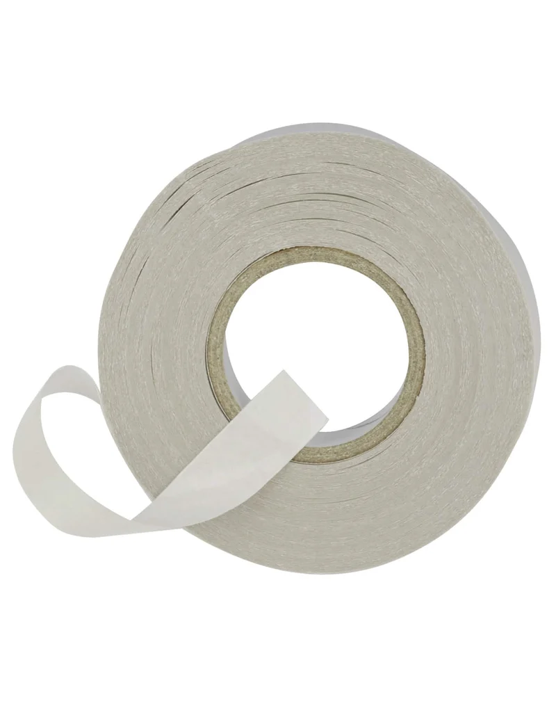 Weißes doppelseitiges Klebeband 12 mm x 18 m für dezente Partydekoration