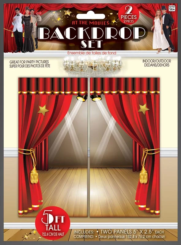 Hollywood VIP Vorhang Fotowand Hintergrund 152cm