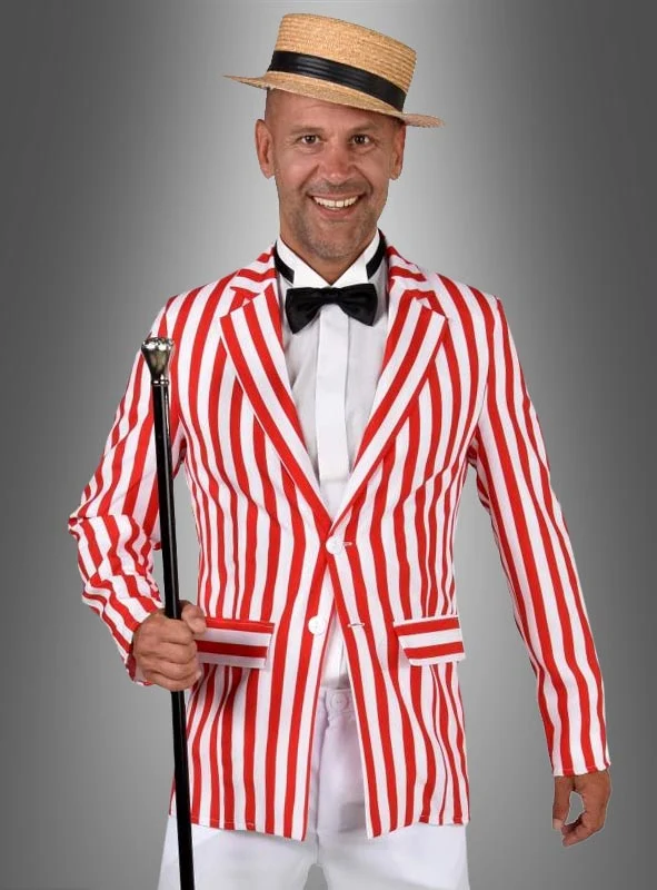 Sakko gestreift rot-weiß Musical Star