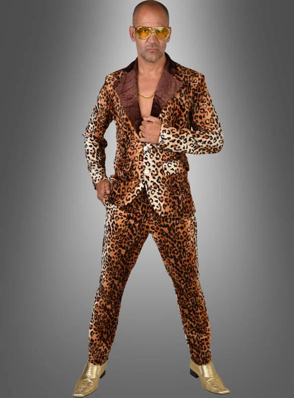 Zuhälter Kostüm Cool Man Leopardenlook