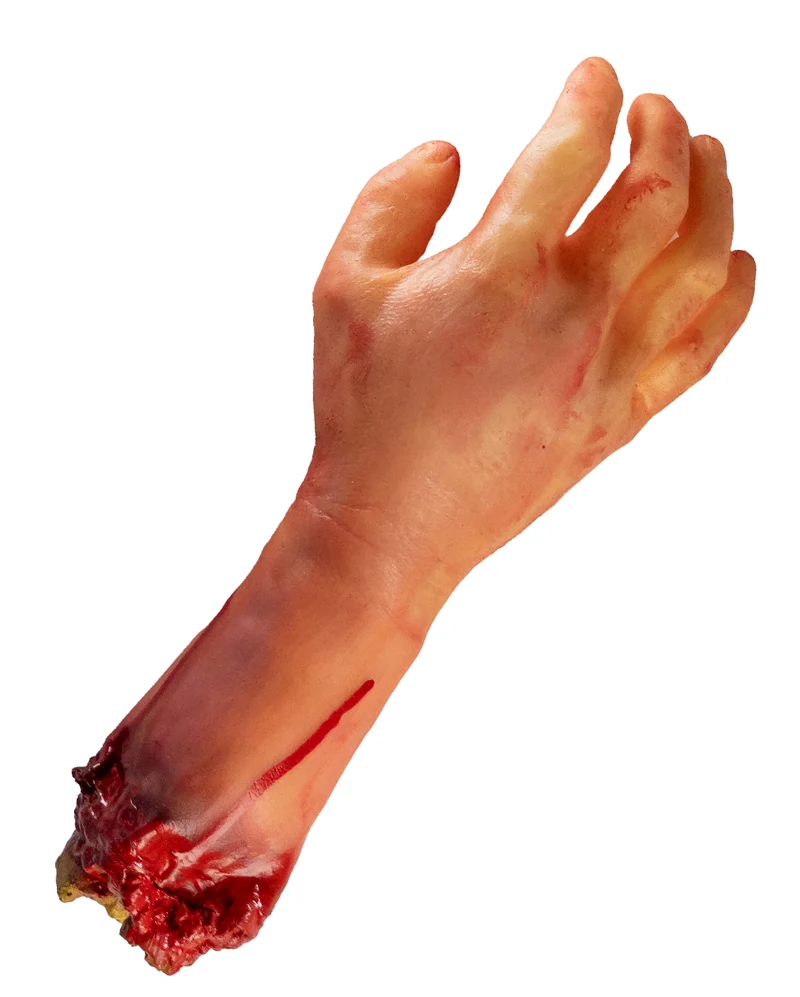Rechter blutiger Arm mit Knochenstumpf 31cm