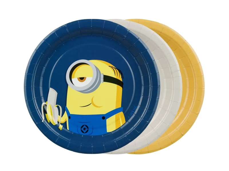Minions-Teller 18 cm, 6 Stück