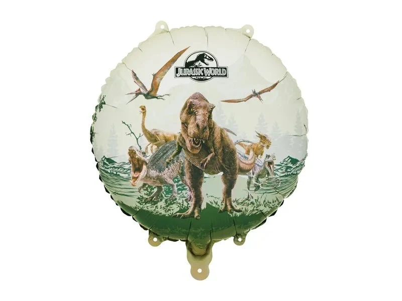 Dinosaurier-Folienballon „Jurassic World“, leer, 35 cm