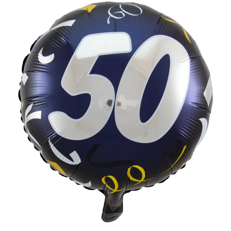 50 Jahre Stilvolle Party Folienballon - 45cm