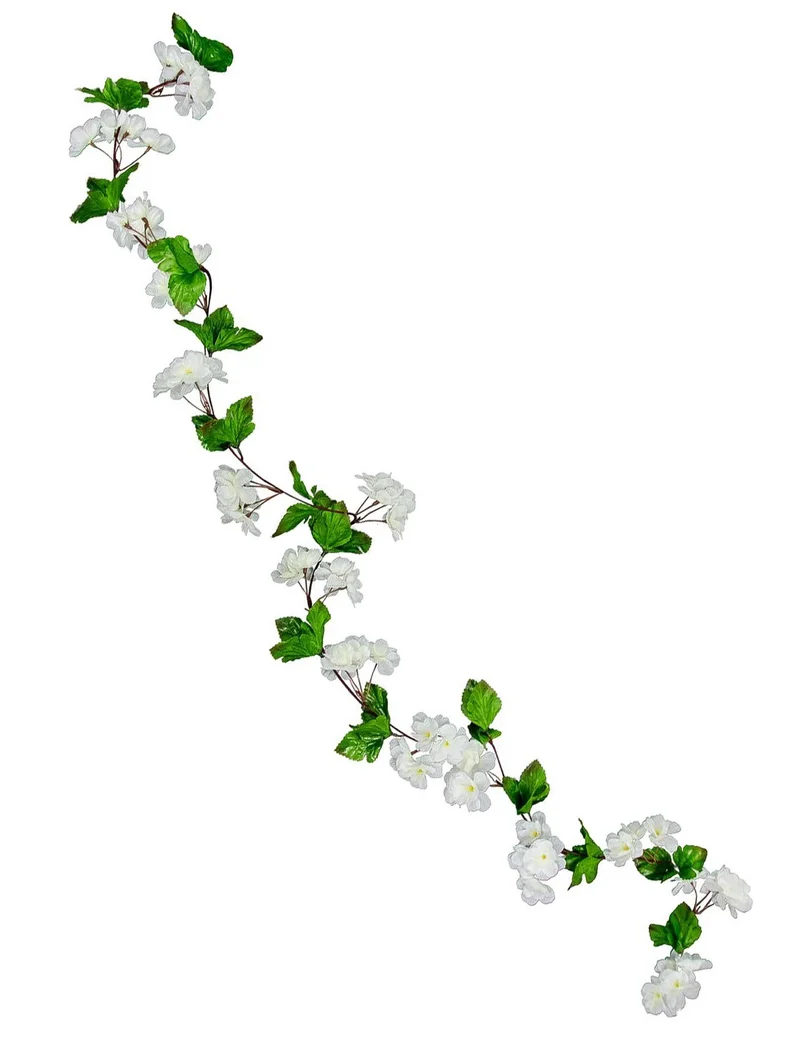 Weiße Kirschblüten-Girlande 220 cm Zen-Hochzeit
