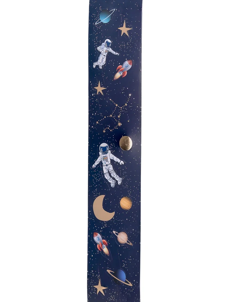 56 Astronauten-Sticker auf Rolle, 2 bis 5 cm, Weltraumdekoration