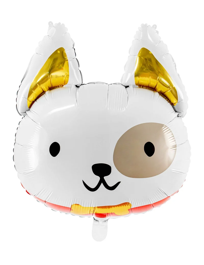Aluminium Ballon Hundekopf 56 x 65 cm für Geburtstag