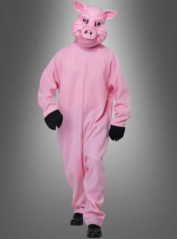 Rosa Schwein Kostüm für Damen und Herren
