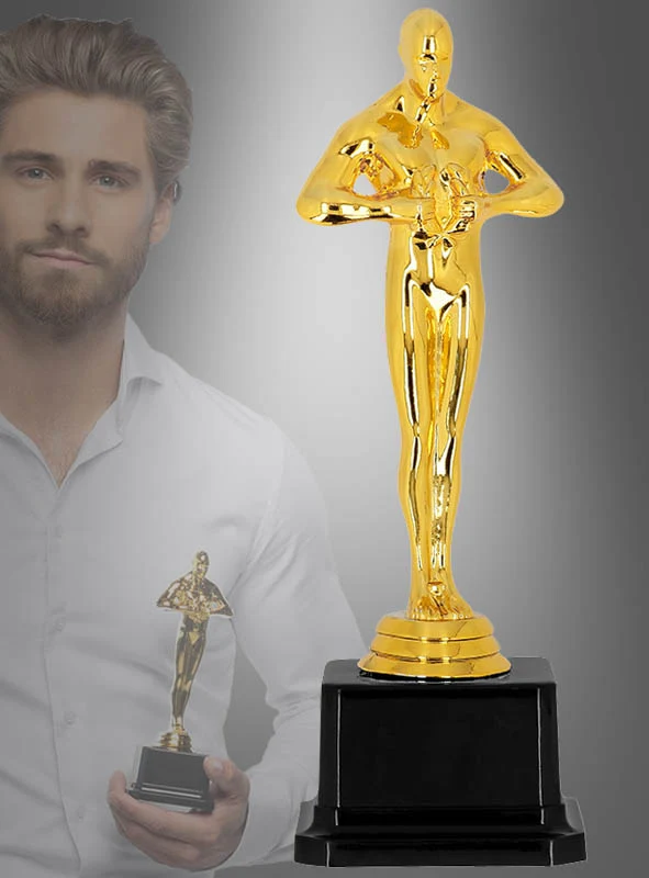 Goldene Trophäe 21cm Hollywood Gewinner