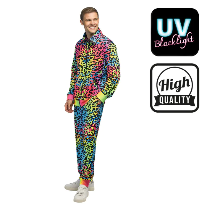 Jaren 80 Trainingspak | Leopard Art dude UV
