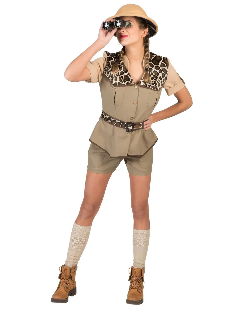Safari-Abenteurerin Kostüm für Damen