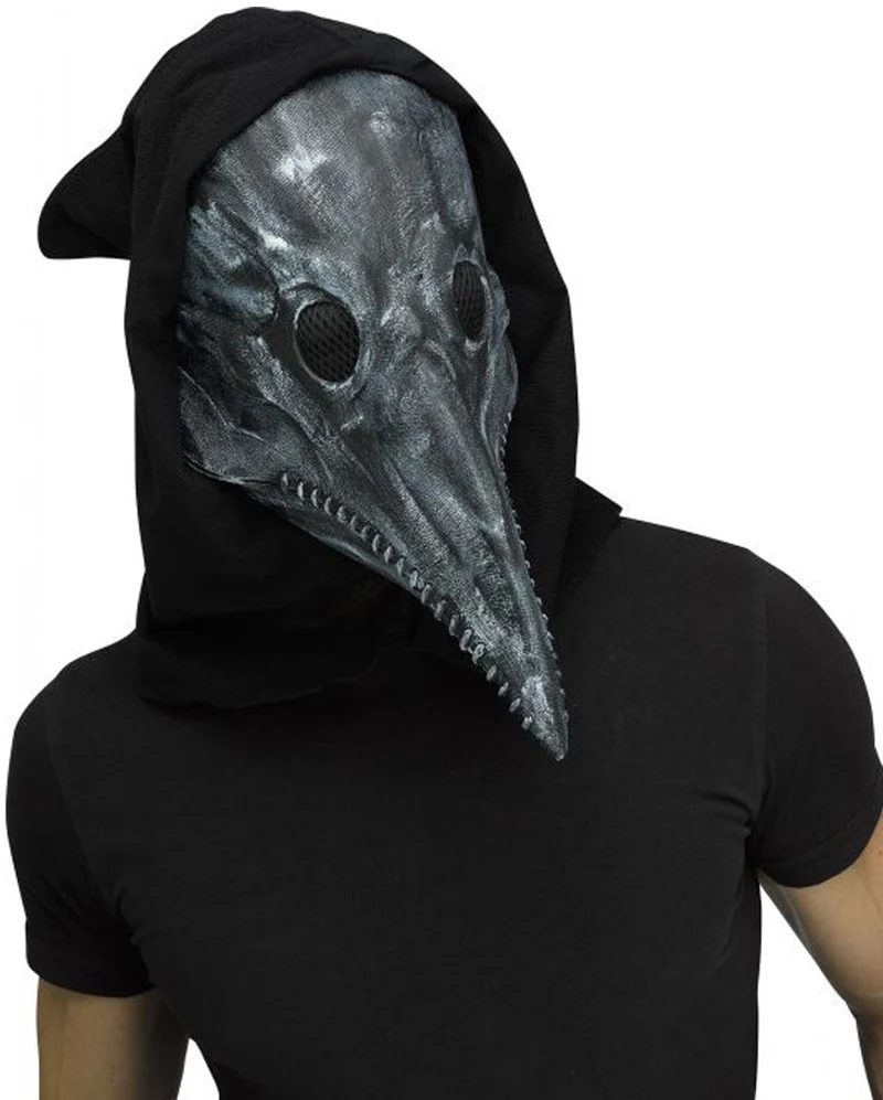 Graue Vintage Pestdoktor Maske