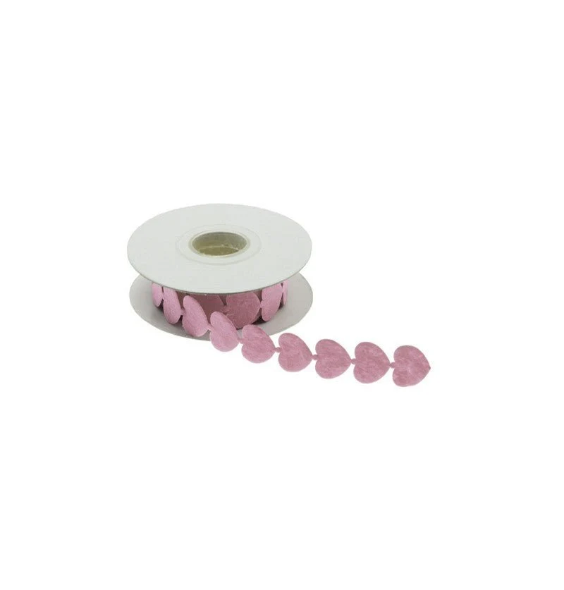 Herzen Band Rosa 2m